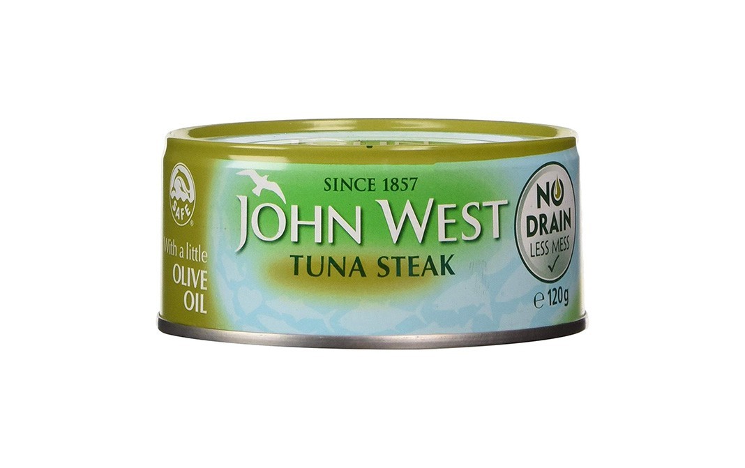 John West Tuna Steak with a Little Olive Oil   Tin  120 grams